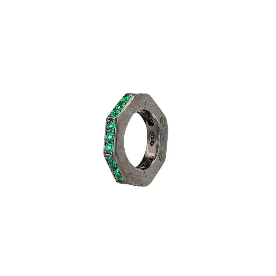Ellius Jewelry Women'S Single Octagonal Earring | Solaris Fashion