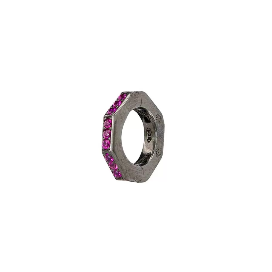 Ellius Jewelry Women'S Single Octagonal Earring | Solaris Fashion